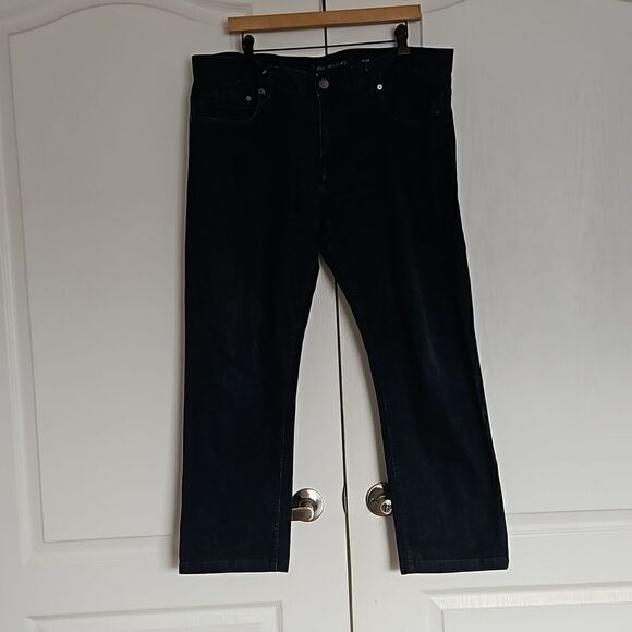 Calvin Klein Men Slim Fit Jeans 38×32 Dark Blue Washed - Picture 2 of 16